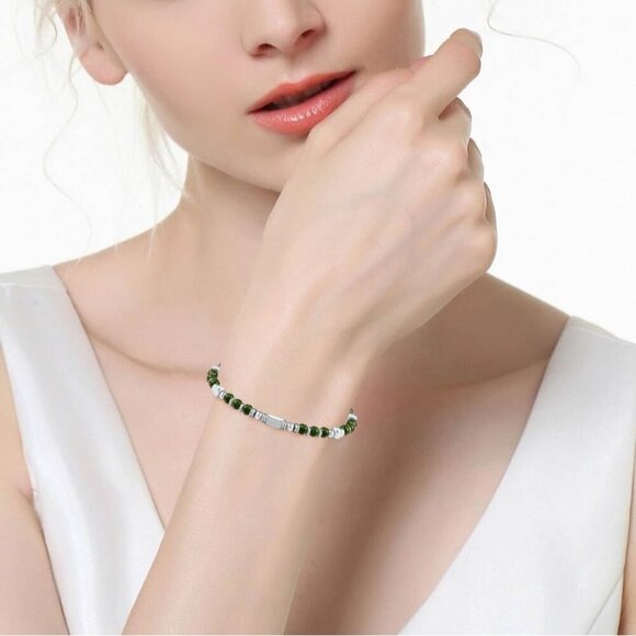 Dark Green Boho Beaded Bracelets for Women Trendy Jewelry Gifts for Lover,Friend - Picture 2 of 6